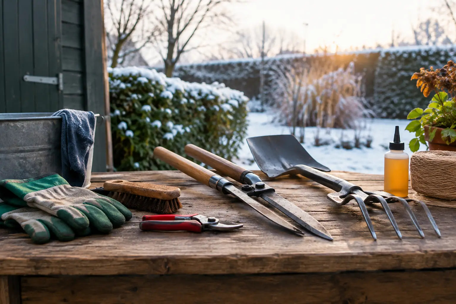Tuingereedschap winterklaar maken in 7 stappen