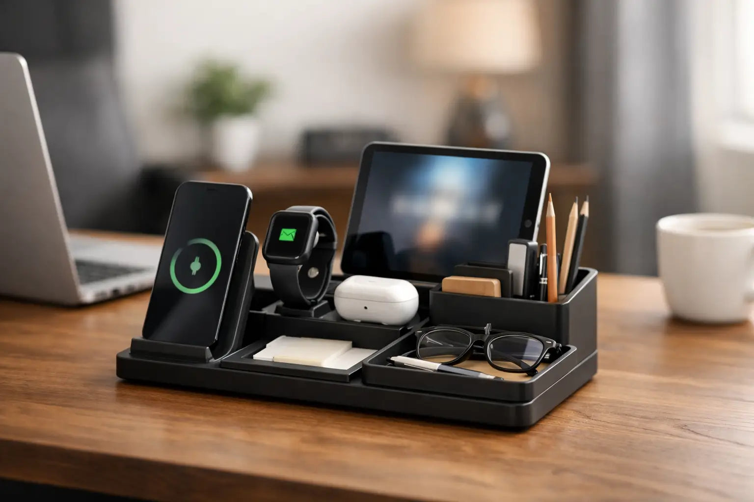Oplaadstation bureau organizer review