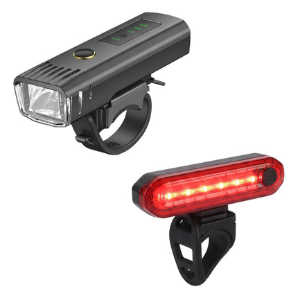 Fietslamp oplaadbaar – USB LED-set voor en achter, 250 lumen