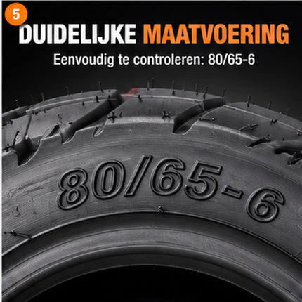 Nylon versterkte 10x3.00-6 band voor Zero 10X, Vsett 10+ en Kaabo