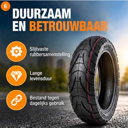 Afmetingen van de 80/65-6 tubeless band voor e-step