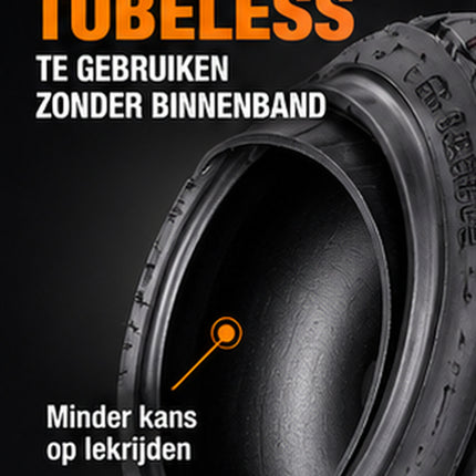 80/65-6 buitenband voor elektrische step - grip op nat asfalt