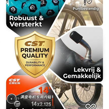 Zenxstore 14" Bandenset (14x2.125) + Ventiel | E-Bike & Step