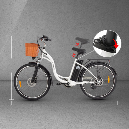 DYU C6 elektrische fiets detail | ZenXstore