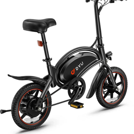 DYU D3F 14 Inch Mini Vouwbare Elektrische Fiets – Compact, Krachtig & Perfect voor Stedelijk Vervoer