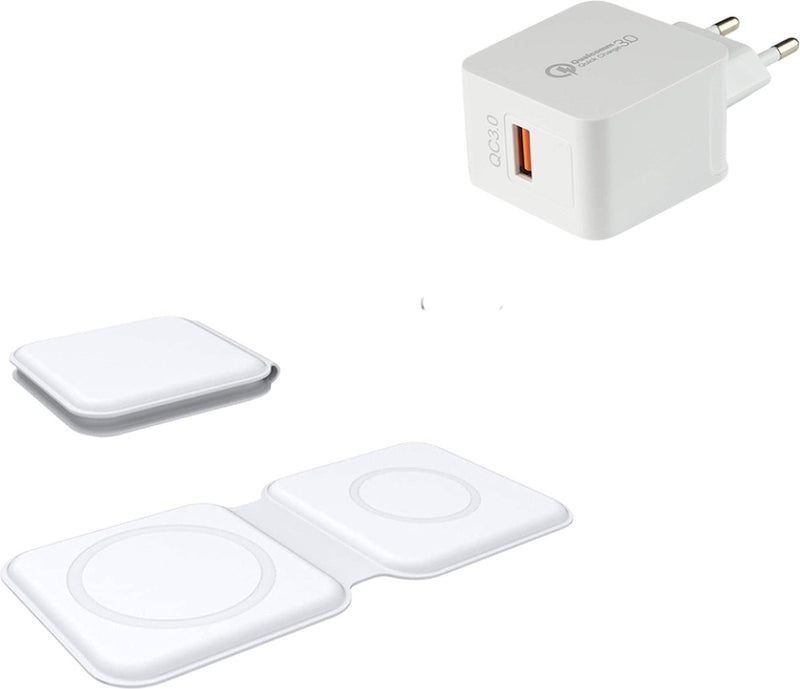 Draadloze oplader geschikt voor elke Apple watch en iphone 12-13-14-15