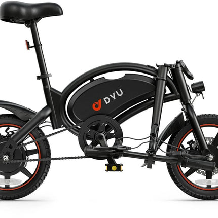 DYU D3F 14 Inch Mini Vouwbare Elektrische Fiets – Compact, Krachtig & Perfect voor Stedelijk Vervoer