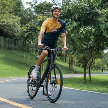 DYU Stroll 1 Elektrische Stadsfiets 700C – 250W | 36V 9Ah Uitneembare Accu | 25 km/u Trapondersteuning | Lichtgewicht Aluminium Frame | Hydraulische Schijfremmen | Stille en Zuinig E-Bike voor Woon-Werk & Stad – NL Wettelijk Toegestaan