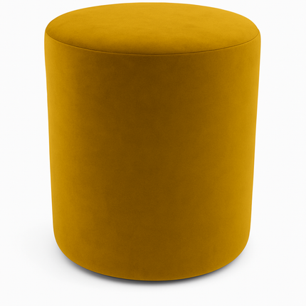 Ronde Velvet Poef Okergeel – Luxe Zachte Zitkruk | 50x40 cm | Modern Interieur ZenXstore