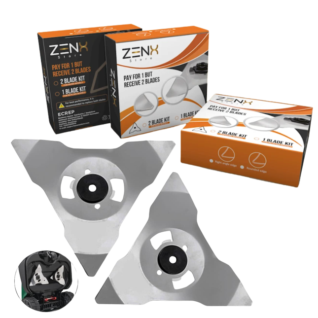 Robomow - 2 X reservemessen- DUO PACK voor beste resultaat- geschikt voor de Robomow modellen RC, RS, MC , MS, TC, TS en City MC bij ZENXSTORE