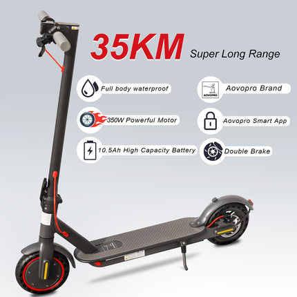 Nieuwe 2024 AOVOPRO Elektrische Step ES80 Bereik van 30-35 km Hoge Snelheid Opvouwbare Elektrische Step Waterdicht - ZenXstore