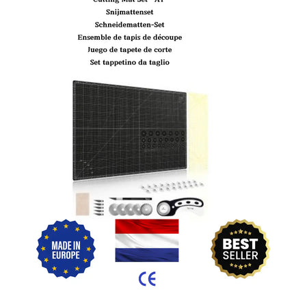 ZenXstore Snijmat Set A1/A2 – Inclusief Naaiaccessoires & Hobbymat