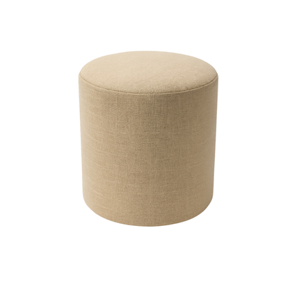 Beige stof poef - ergonomisch design - voetsteun en zitplaats | ZenXstore
