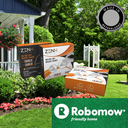 Robomow - 2 X reservemessen- DUO PACK voor beste resultaat- geschikt voor de Robomow modellen RC, RS, MC , MS, TC, TS en City MC bij ZENXSTORE