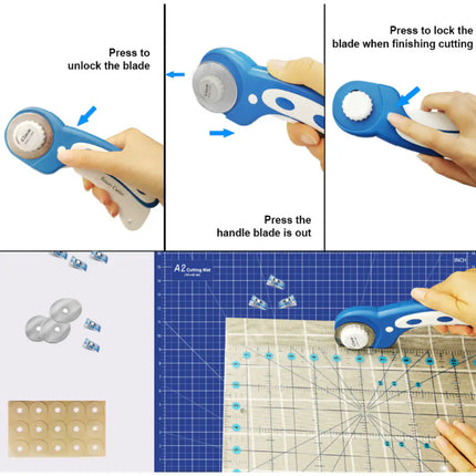 ZenXstore Snijmat Set A1/A2 – Inclusief Naaiaccessoires & Hobbymat