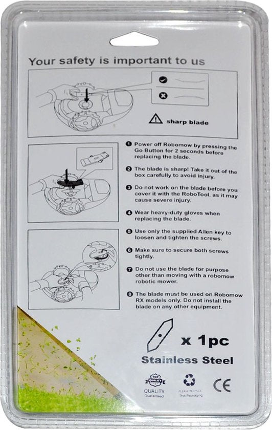 ZENXSTORE Robomow RX Maaier Vervangingsmesjes - Universele Compatibiliteit, Scherpe Snijkanten, Lasertechnologie
