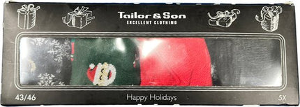 Feestelijke Verrassing: OEKO-TEX Gecertificeerde Kerstsokken 5-Pack (maat 43-46) met Betoverende Ontwerpen - ZenXstore