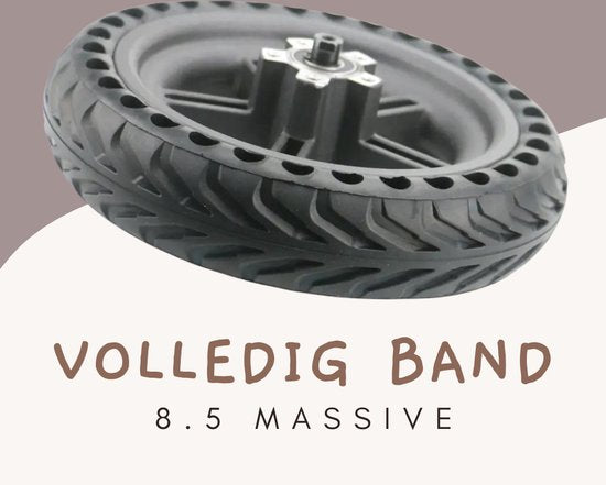 ZenXstore 8.5inch Achterwiel met Duurzame Volrubberen Band voor Xiaomi M365 - ZenXstore