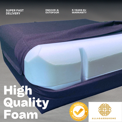 ComfortCloud Lounge Poef 90x90cm – Water- & UV-bestendig | Binnen & Buiten