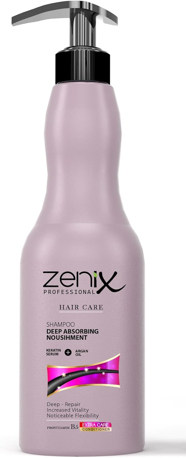 Zenix haarverzorgingsbehandeling Argan Keratin haarkit ARGAN + KERATIN (HAIR SOFTENER COMPLEX 500 ML, HAIR SHAMPOO 500 ML, HAIR SERUM 130 ML)