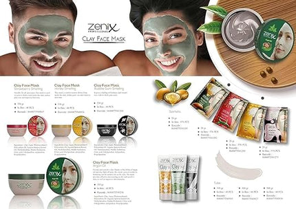 Zenix Clay Face Mask Argan 350 ml – Diep Reinigend & Voedend