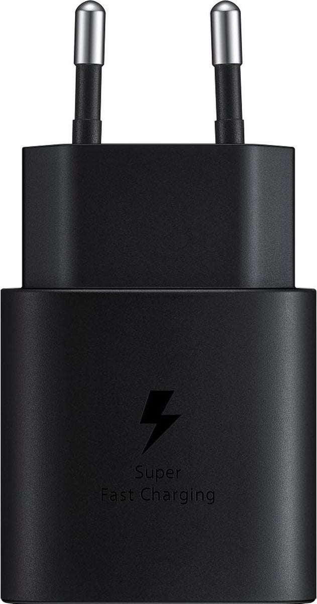 SAMSUNG Originele 25W Snellader - Oplader - USB-C aansluiting- Adapter 25W Snellader USB-C Zwart- 25W PD Adapter