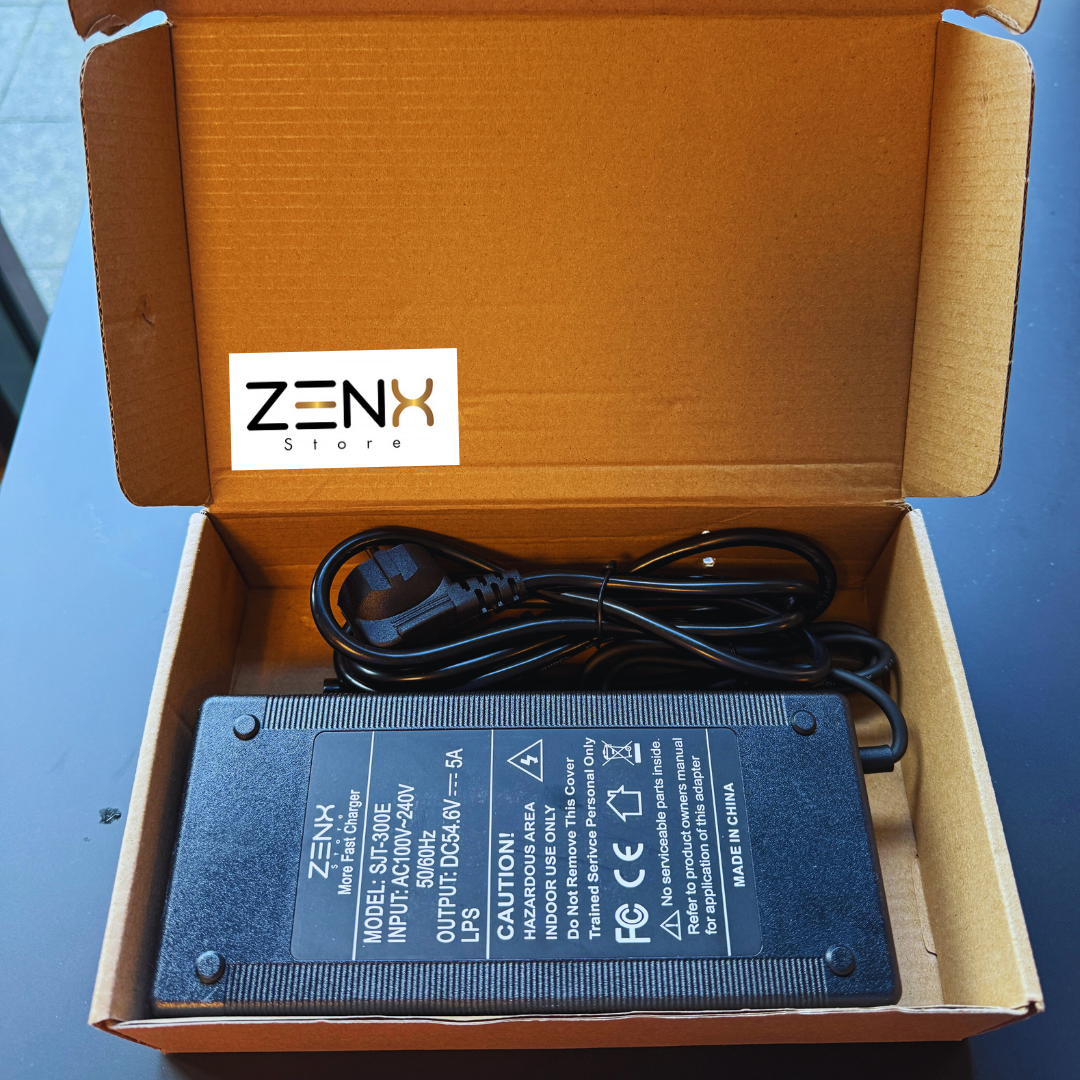 ZenX SJT-300E Snellader 54.6V 5A – Voor 48V E-bikes & E-scooters
