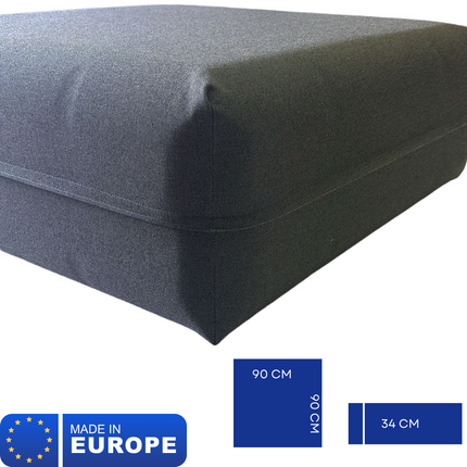 ZenXhome PoefX ComfortCloud - 90cm X90 cm X34 cm- geschikt voor binnen en buiten - Water&stof bestendig- UV Filter - Hoogwaardig Schuim - ZenXstore
