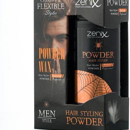 Zenix powder wax Natural in verpakking, zijaanzicht | ZenXstore