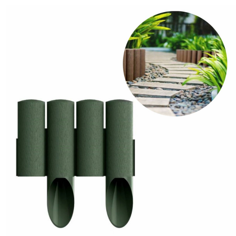 Beter dan Cellfast  Gazonranden ZenXstore Hoogkwaliteit Tuin afboording-2.3 meter-Gazonrande- Garden Lawn Edge Border Palissade- Bruin of groen 10 stuks 2.30m