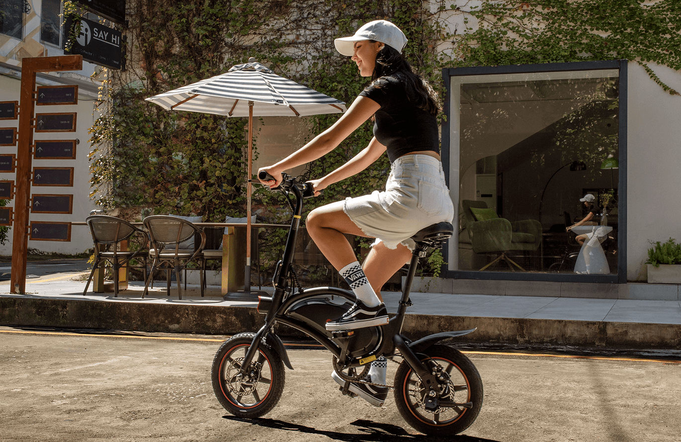 DYU D3F 14 Inch Mini Vouwbare Elektrische Fiets - ZenXstore