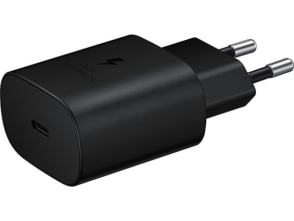 SAMSUNG Originele 25W Snellader - Oplader - USB-C aansluiting- Adapter 25W Snellader USB-C Zwart- 25W PD Adapter