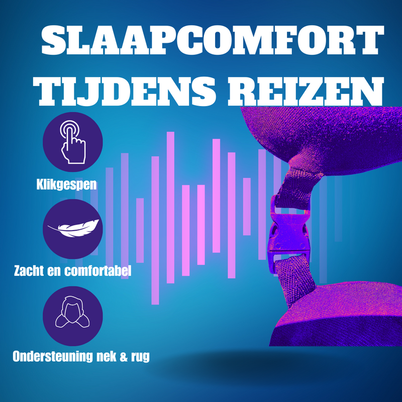 ZenXtravel Nek-Reiskussen Draagbaar Ergonomisch Memory Foam Reiskussen voor Nek Ondersteuning  voor Vliegtuig, Auto en Trein Comfortabel