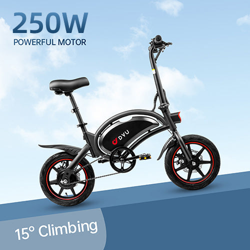 DYU D3F 14 Inch Mini Vouwbare Elektrische Fiets - ZenXstore