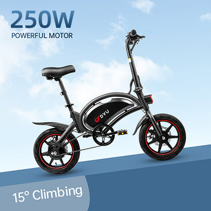 DYU D3F 14 Inch Mini Vouwbare Elektrische Fiets - ZenXstore