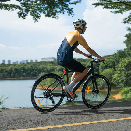 DYU Stroll 1 Elektrische Stadsfiets 700C – 250W | 36V 9Ah Uitneembare Accu | 25 km/u Trapondersteuning | Lichtgewicht Aluminium Frame | Hydraulische Schijfremmen | Stille en Zuinig E-Bike voor Woon-Werk & Stad – NL Wettelijk Toegestaan