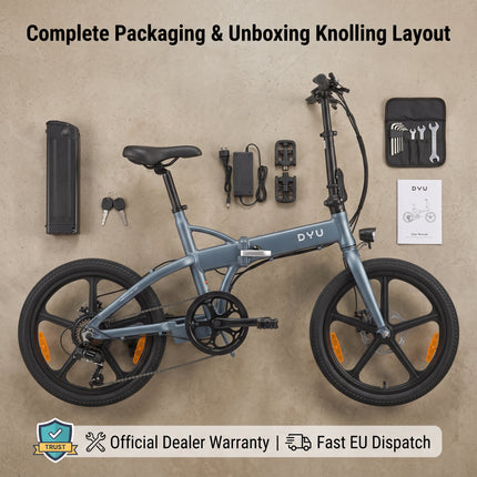 DYU T1 Opvouwbare Elektrische Fiets