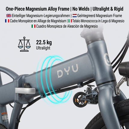 DYU T1 Opvouwbare Elektrische Fiets