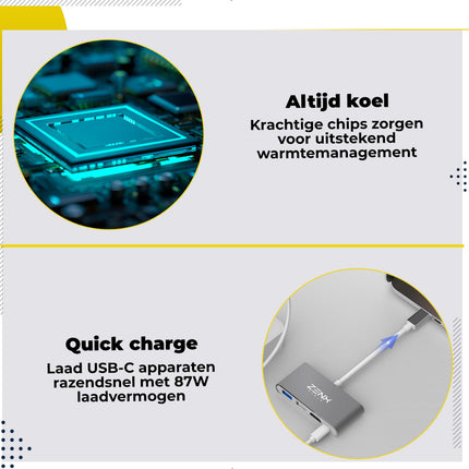 USB 3.1 4-in-1-in-1-Hub ZenXstore 