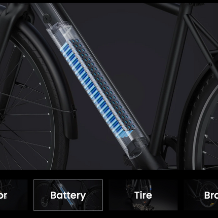 DYU Stroll 1 Elektrische Stadsfiets 700C – 250W | 36V 9Ah Uitneembare Accu | 25 km/u Trapondersteuning | Lichtgewicht Aluminium Frame | Hydraulische Schijfremmen | Stille en Zuinig E-Bike voor Woon-Werk & Stad – NL Wettelijk Toegestaan