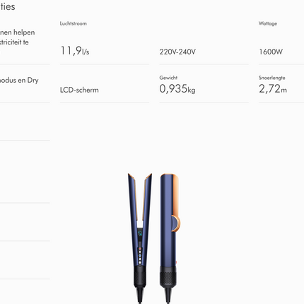 Dyson Airstrait stijltang
