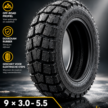9x3.0-5.5 Off-road buitenband voor elektrische step