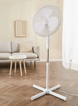 SILVERCREST® Staande Ventilator 45W | 3 Standen | Hoogte 105-125 cm
