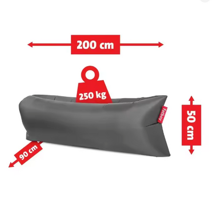 Fatboy Lamzac 3.0 Steel Grey | Opblaasbare Luchtbank Zonder Pomp