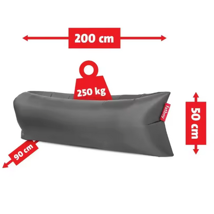 Fatboy Lamzac 3.0 Steel Grey | Opblaasbare Luchtbank Zonder Pomp