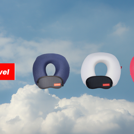 ZenXtravel Reiskussen 35x30x10 cm + Gratis Slaapmasker – Ergonomisch Memory Foam