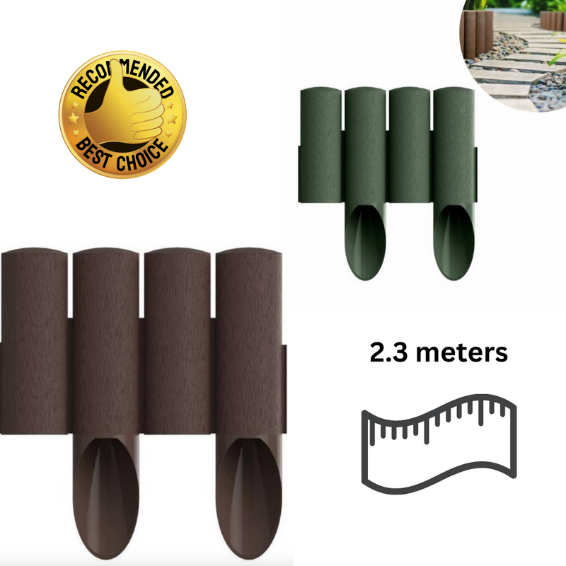 Beter dan Cellfast  Gazonranden ZenXstore Hoogkwaliteit Tuin afboording-2.3 meter-Gazonrande- Garden Lawn Edge Border Palissade- Bruin of groen 10 stuks 2.30m