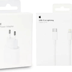 20W Apple Snellader + USB-C naar Lightning kabel te kiezen 1m/2m kabel - ZenXstore