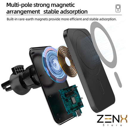 Draadloos Auto oplader voor Iphone en andere merken - ZenXstore