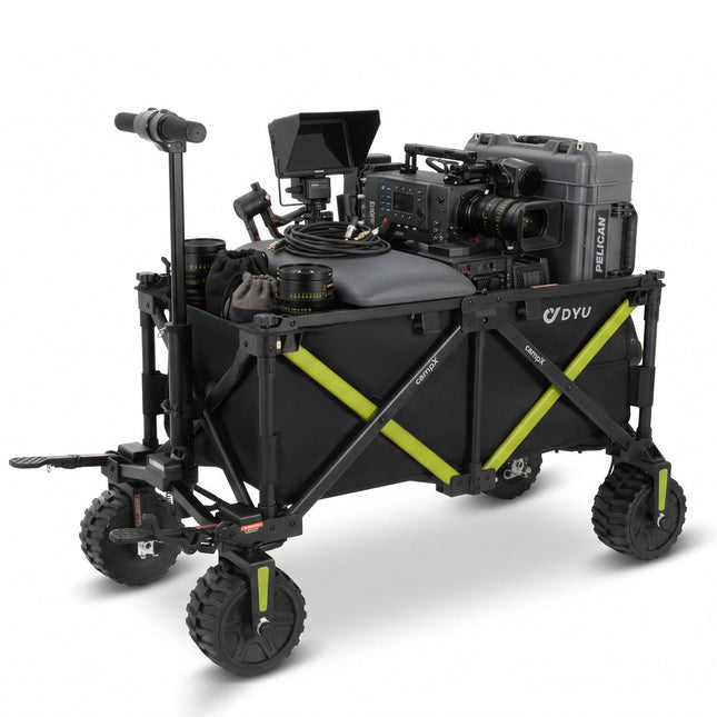 DYU CampX opvouwbare elektrische bolderkar - zwart | ZenXstore